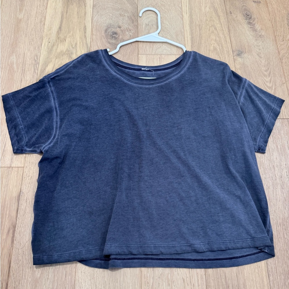 Cropped Blue Lululemon Top
